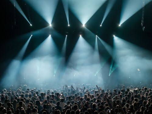 SLP event — audience and concert lighting